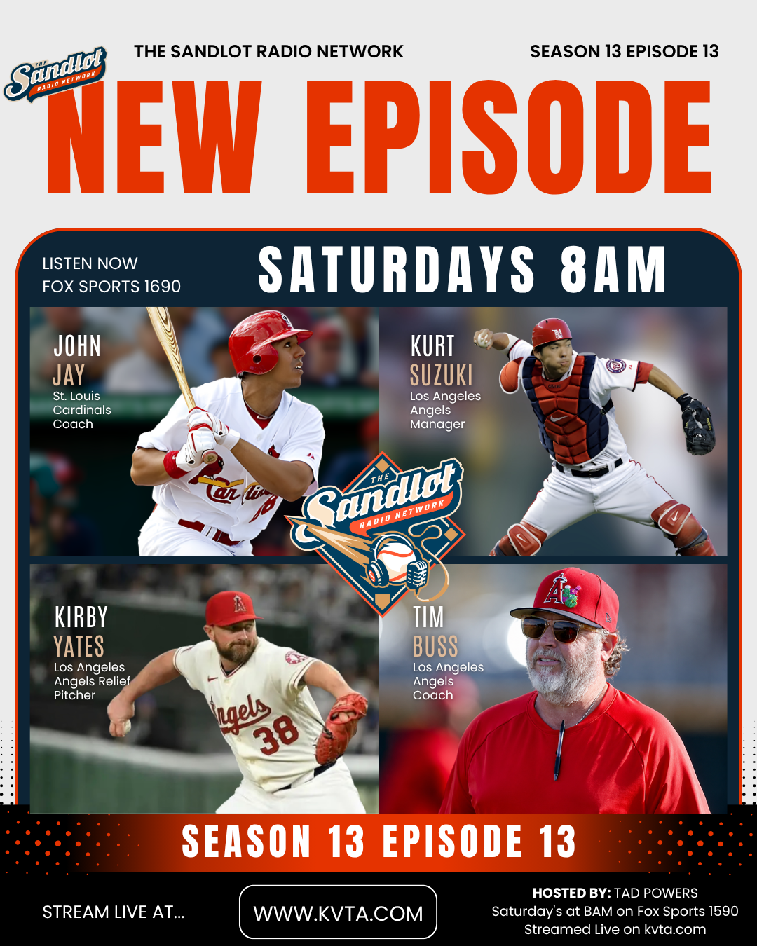 This week on the Sandlot Radio Network — Season 13 Episode 12 featuring Los Angeles Angels coach Tim Buss.