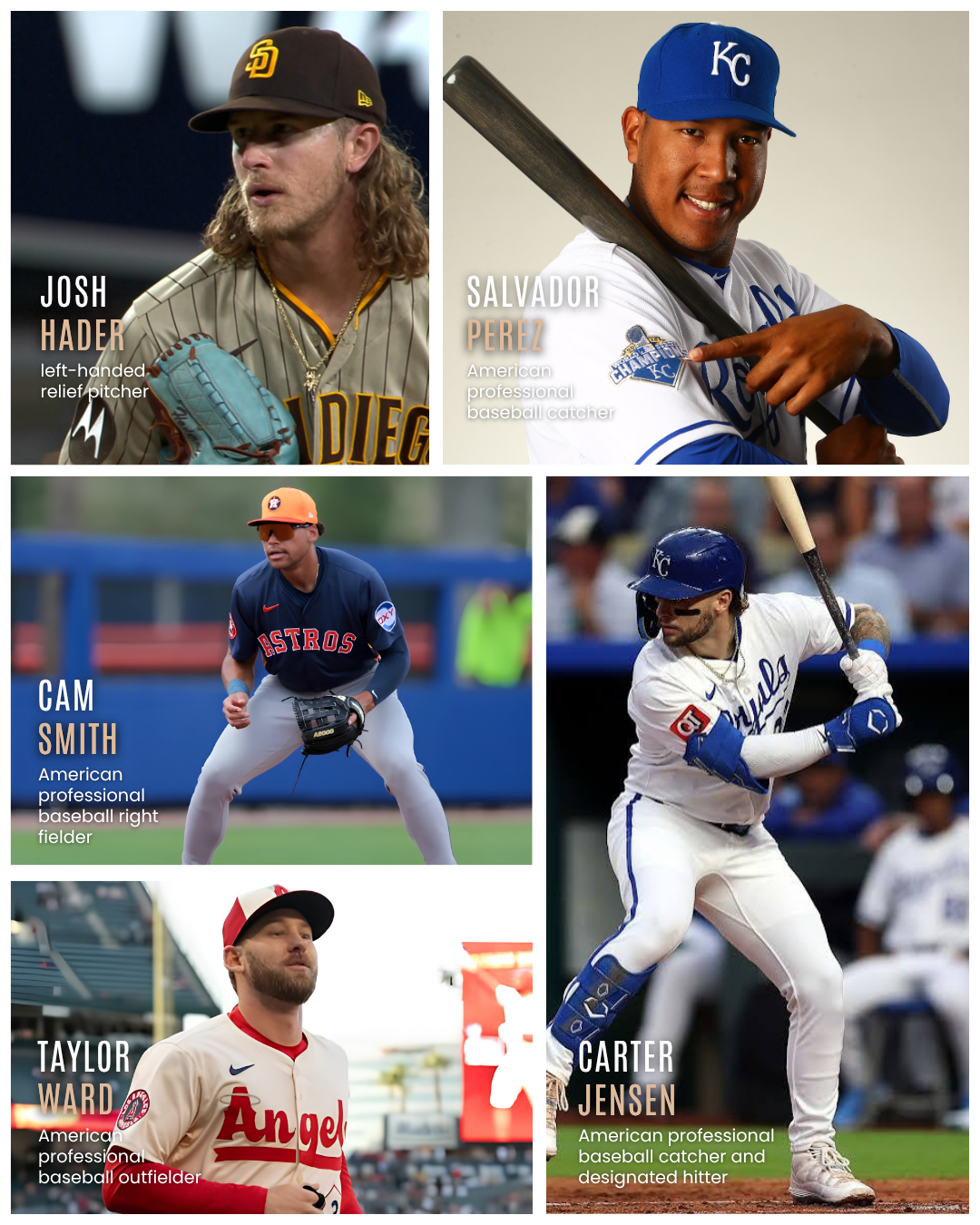 Segment 3 — Josh Hader, Salvador Perez, Cam Smith, Carter Jensen and Taylor Ward