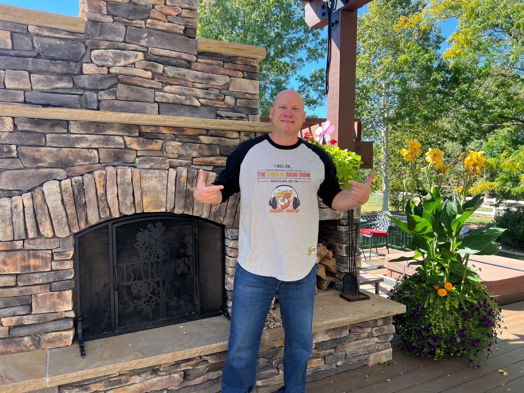 MLB veteran Clint Barmes sporting the Sandlot shirt