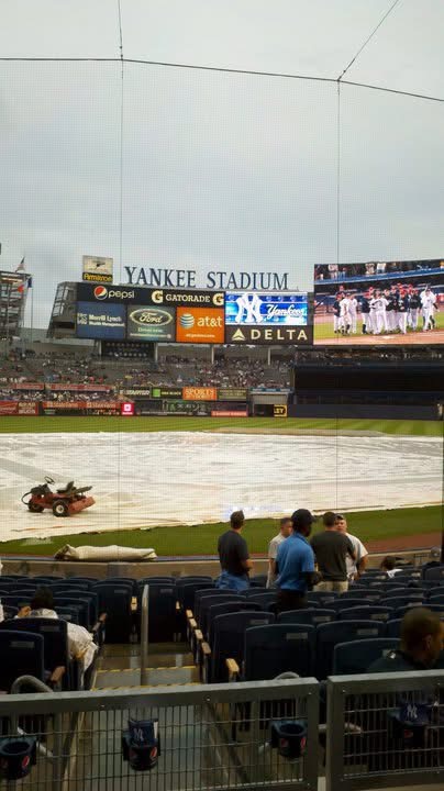 It even rains on the Yankee Parade