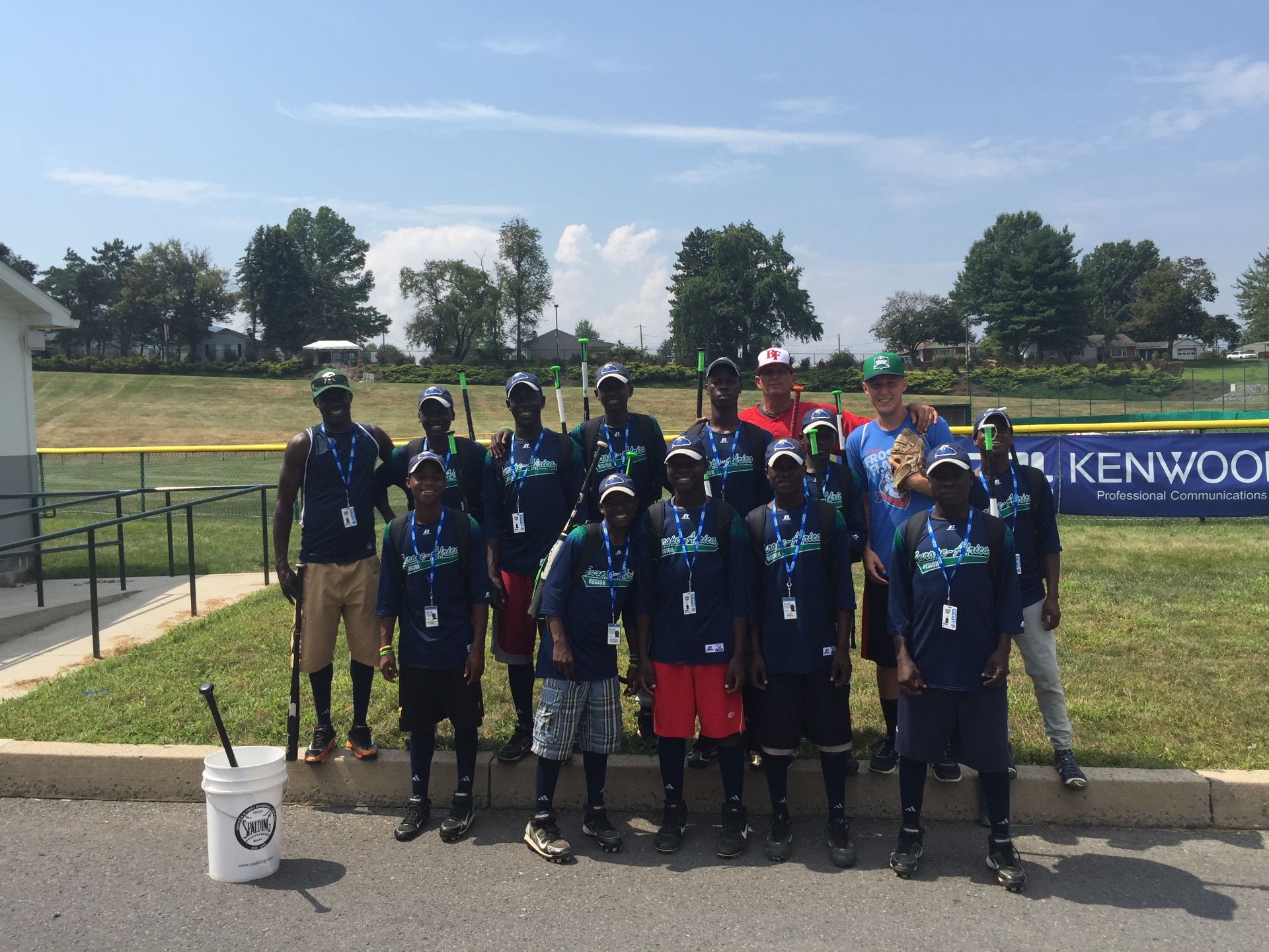 With the Nigerian team at LLWS