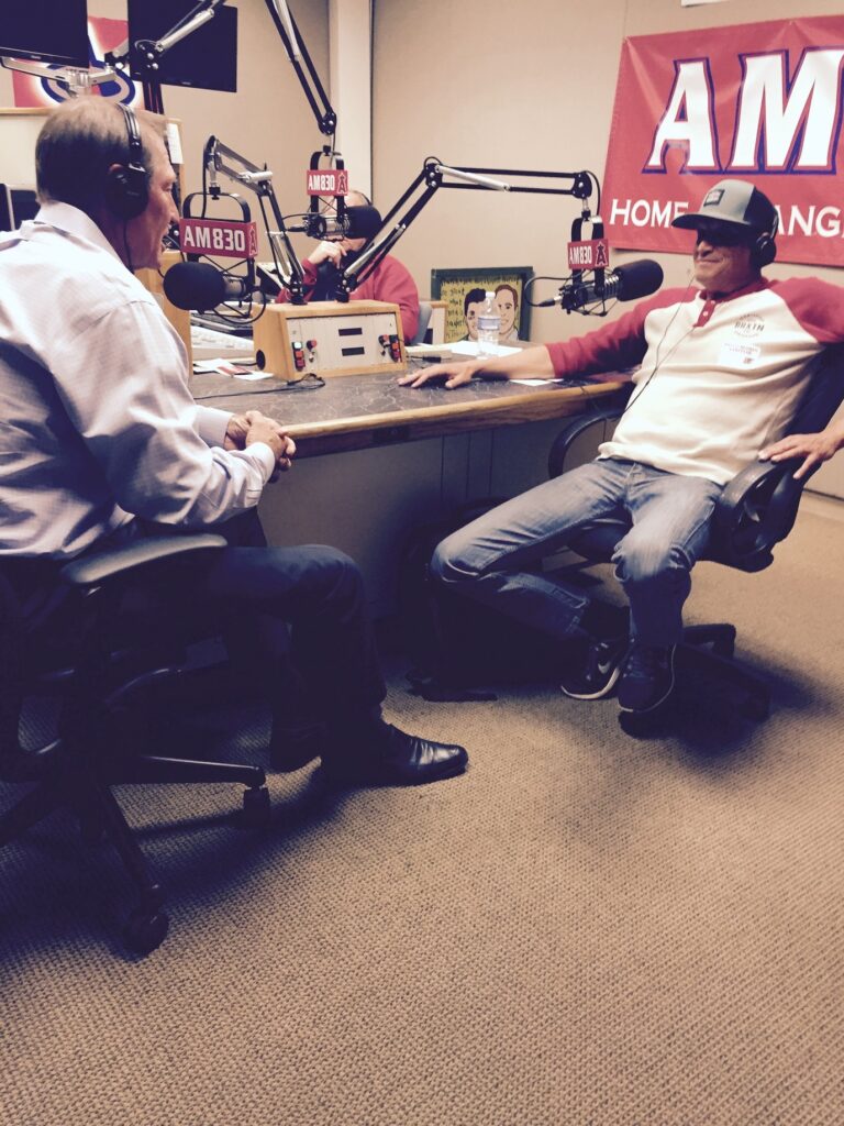 With Angels great Bobby Grich at Angels Radio studios